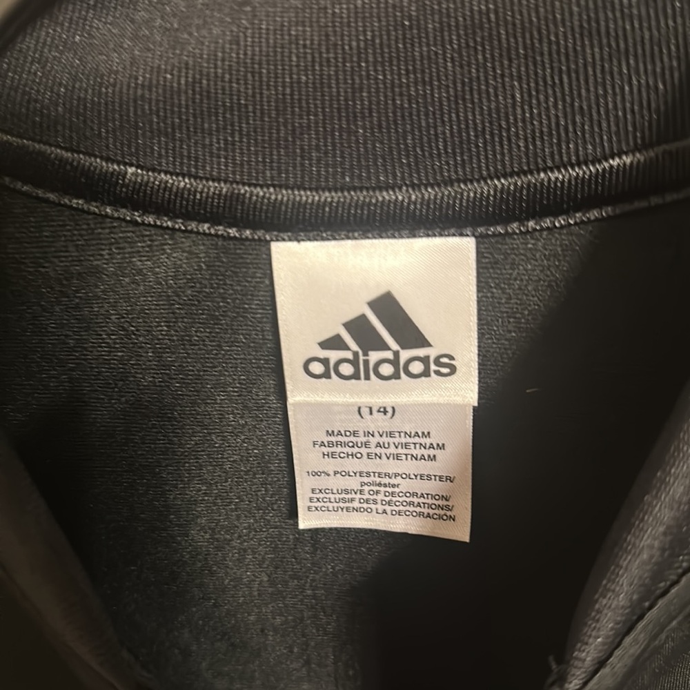 Kids adidas jacket with white stripes - Picture 2 of 5